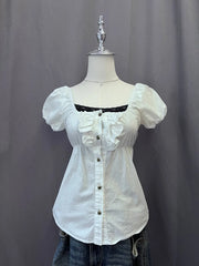 White Babydoll Blouse 1