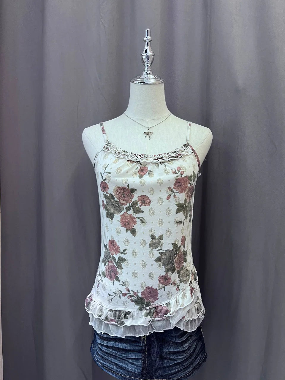 White Floral Cami 1