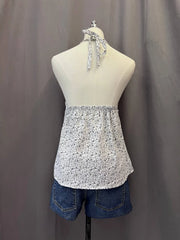 White Floral Halter 2