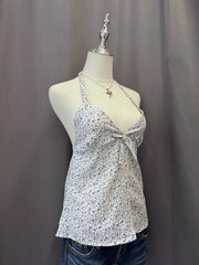 White Floral Halter 3