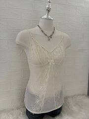 White Sheer Lace Camis 2