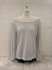 White Stripe Off Shoulder 1