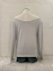 White Stripe Off Shoulder 2