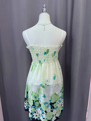 White with Green Florals Dress 3