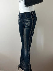 Y2K Low Waist Denim Jeans 3
