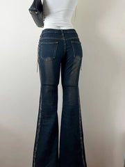 Y2K Low Waist Denim Jeans 4
