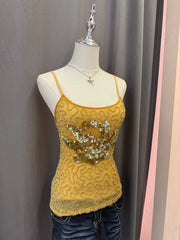 Yellow Beaded Ibiza Coded Cami 2