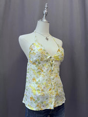 Yellow Floral Halter 2