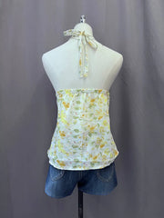 Yellow Floral Halter 3